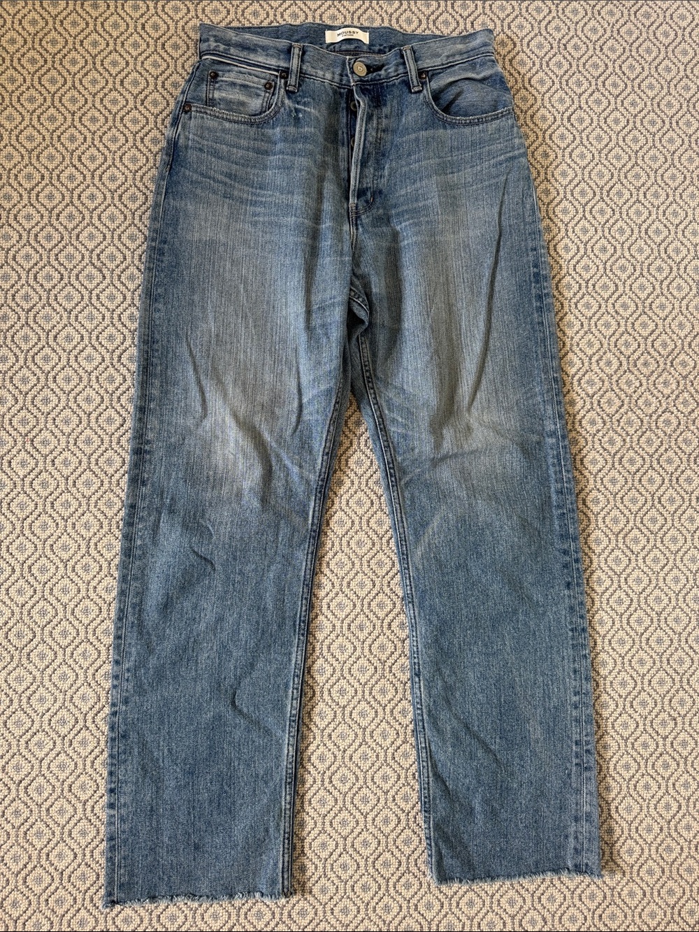 Moussy Vintage Straight Jeans in Faded Blue